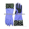 long Silicone rubber latex Dish Wash Gloves with sponge